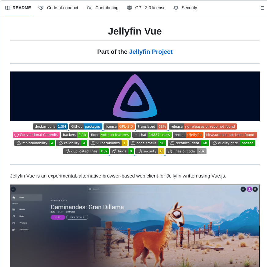 Jellyfin Jellyfin Vue screenshot
