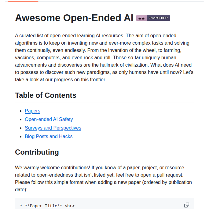 Jennyzzt Awesome Open Ended screenshot