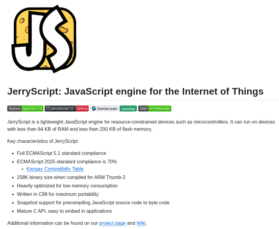 Jerryscript Project Jerryscript screenshot