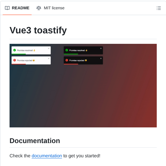 Jerrywu001 Vue3 Toastify screenshot