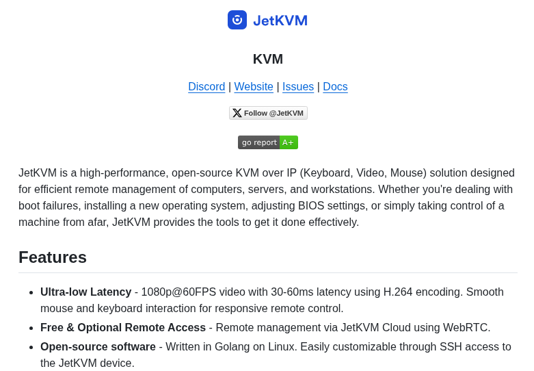 Jetkvm Kvm screenshot