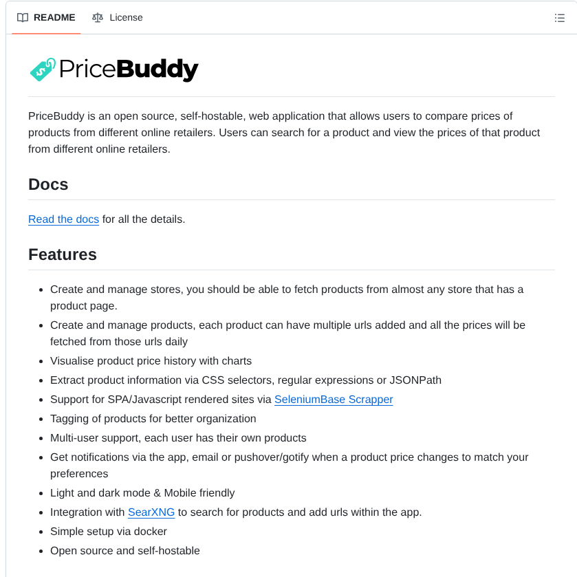 Jez500 Pricebuddy screenshot