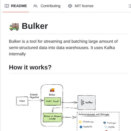 Jitsucom Bulker screenshot