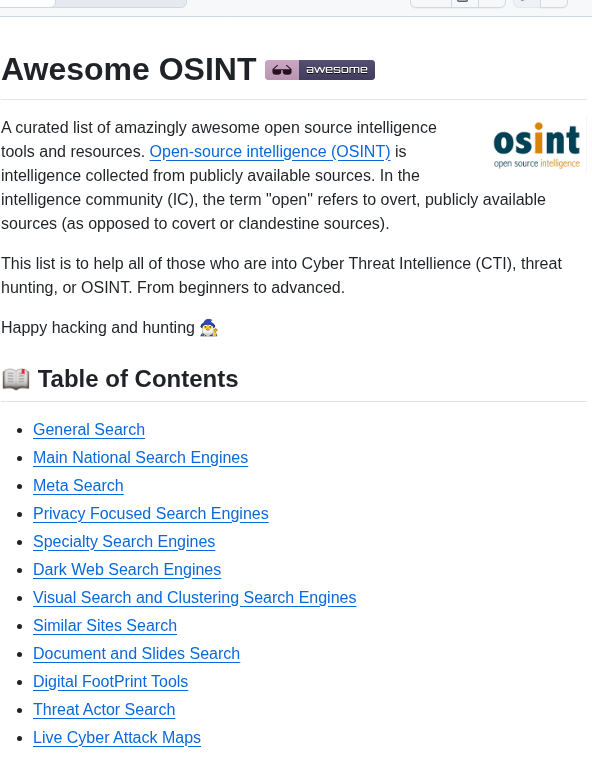 Jivoi Awesome Osint screenshot