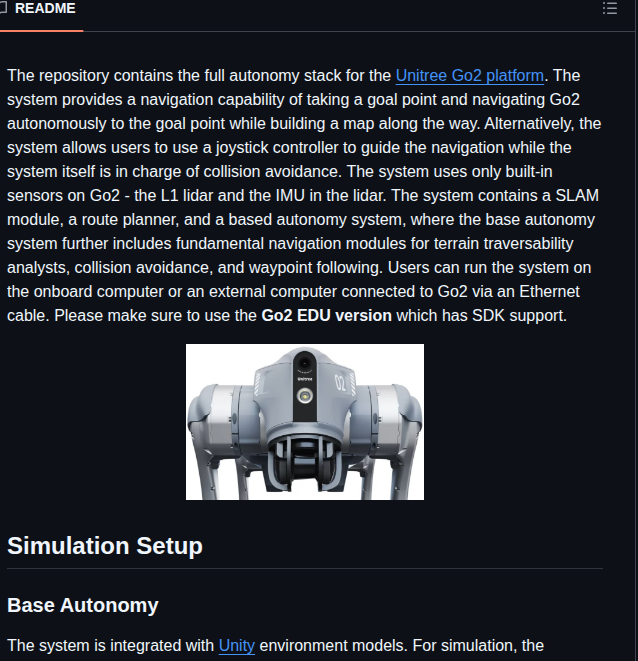 Jizhang Cmu Autonomy_stack_go2 screenshot