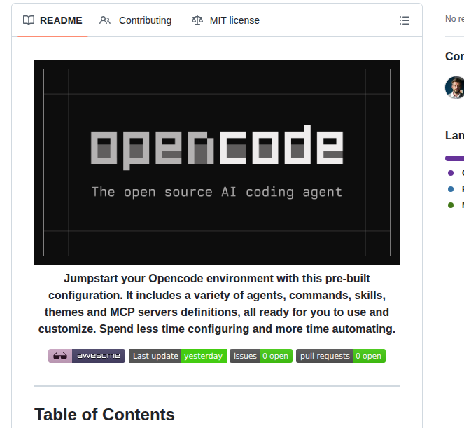 Jjmartres Opencode screenshot