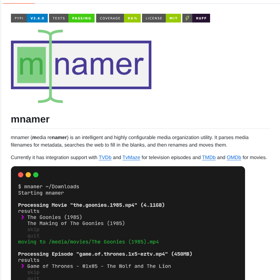 Jkwill87 Mnamer screenshot