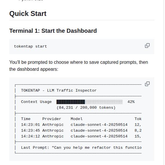 Jmuncor Tokentap screenshot