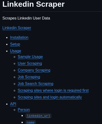 Joeyism Linkedin_scraper screenshot
