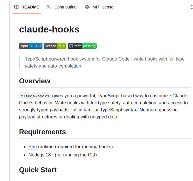Johnlindquist Claude Hooks screenshot