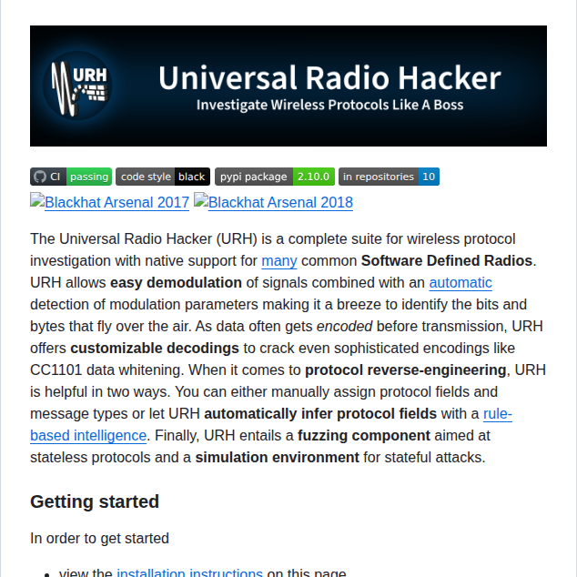 Jopohl Urh screenshot