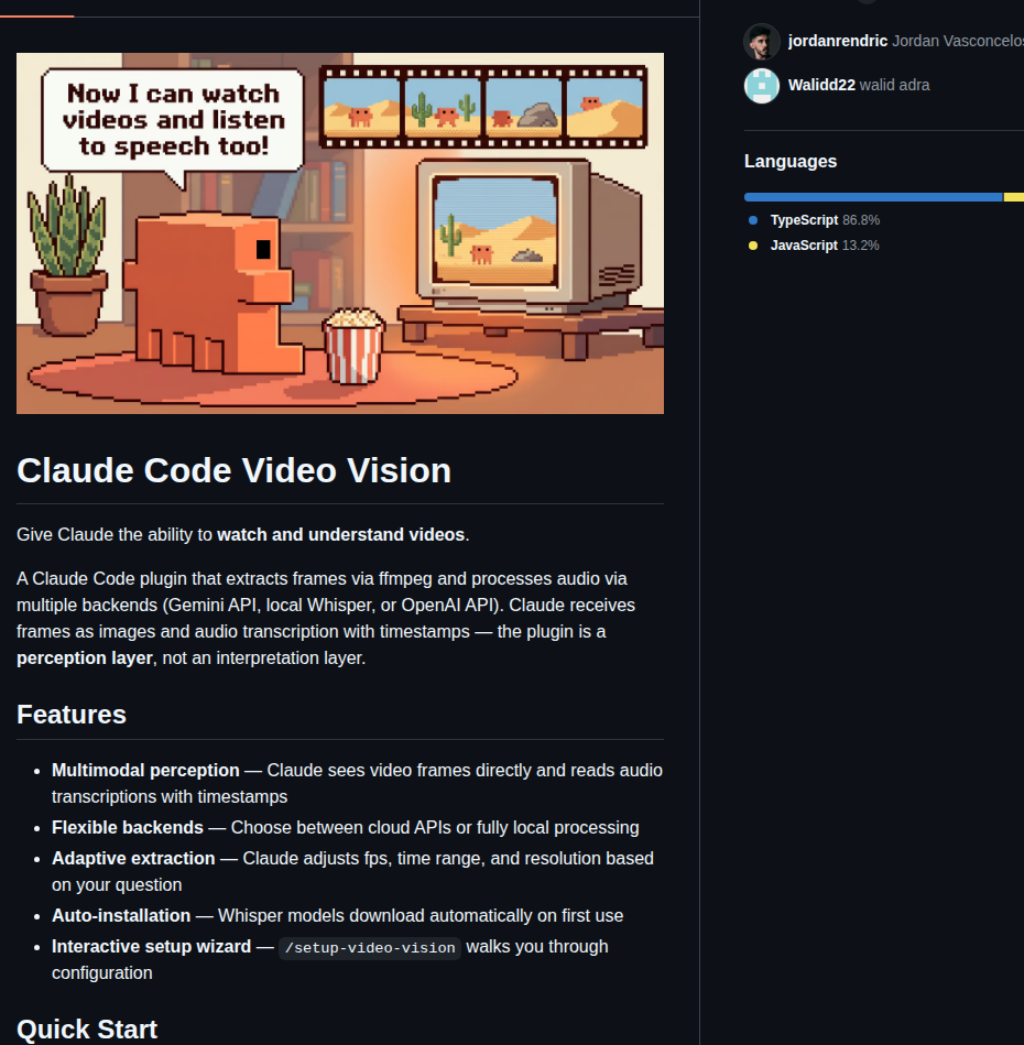 Jordanrendric Claude Video Vision screenshot