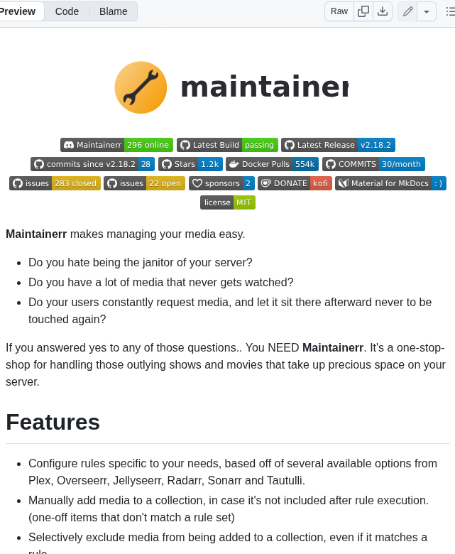 Jorenn92 Maintainerr screenshot