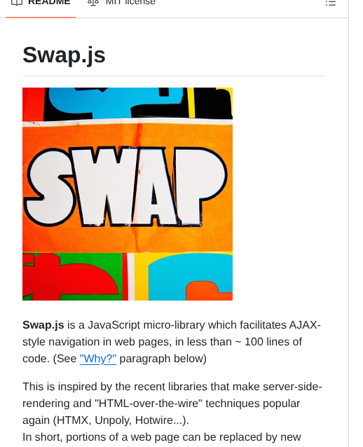 Josephernest Swap.js screenshot