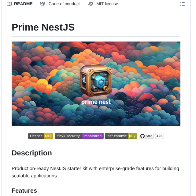 Josephgoksu Prime Nestjs screenshot