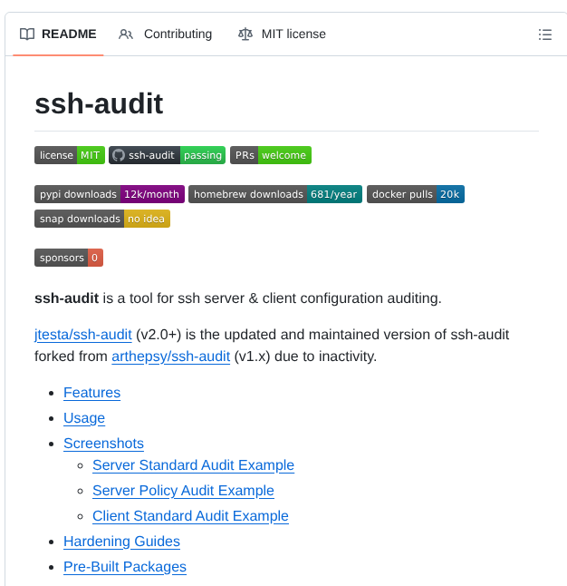 Jtesta Ssh Audit screenshot