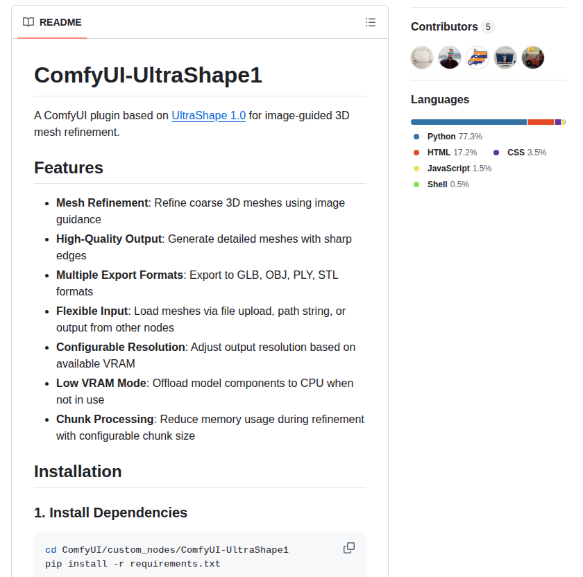 Jtydhr88 Comfyui Ultrashape1 screenshot
