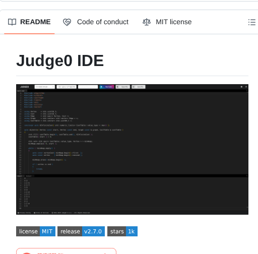 Judge0 Ide screenshot