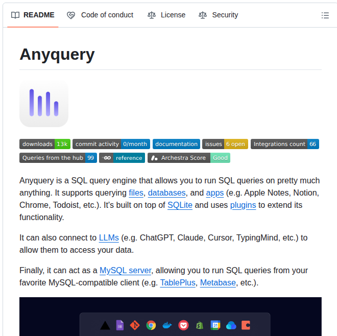 Julien040 Anyquery screenshot