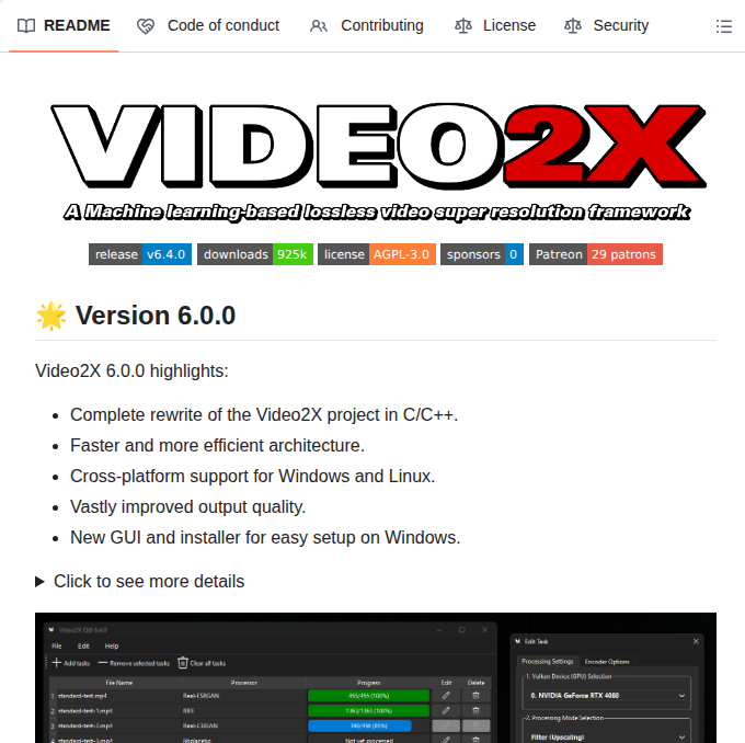 K4yt3x Video2x screenshot