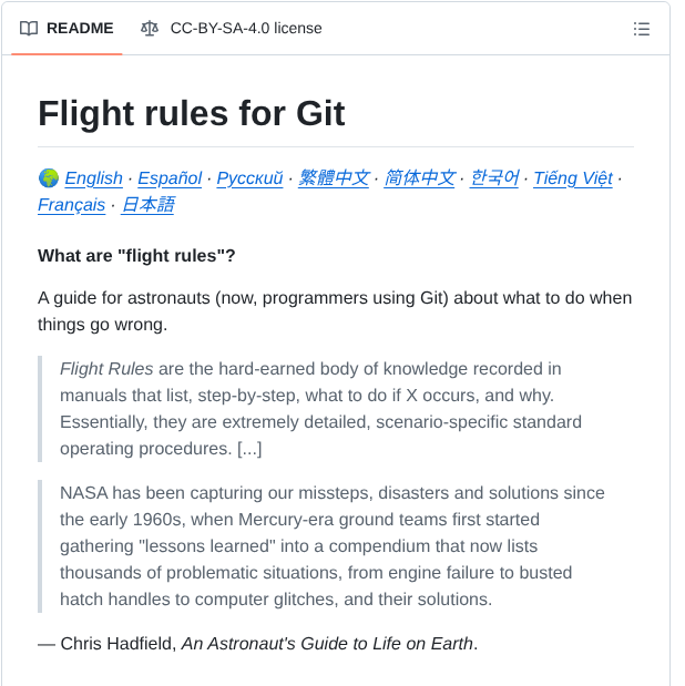 K88hudson Git Flight Rules screenshot