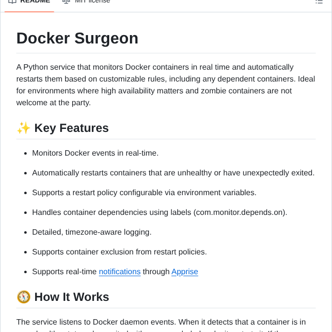 Krystall9 Docker Surgeon screenshot