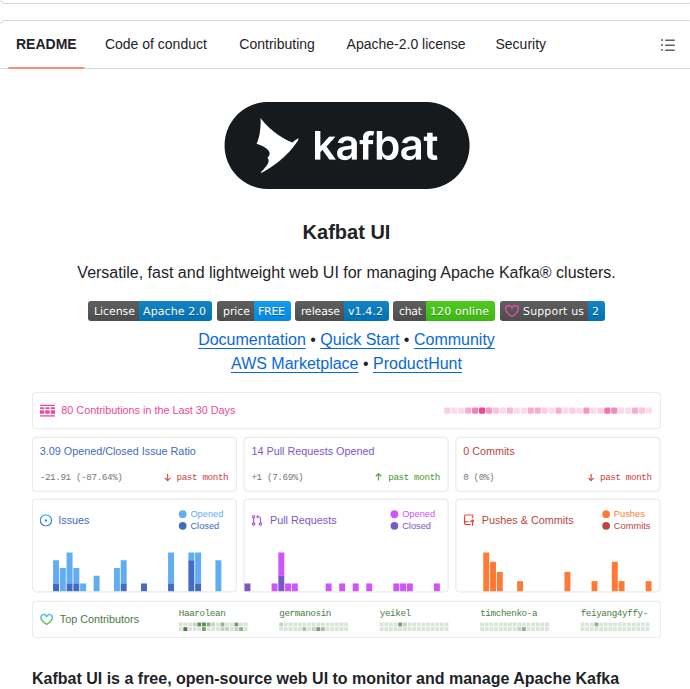Kafbat Kafka Ui screenshot