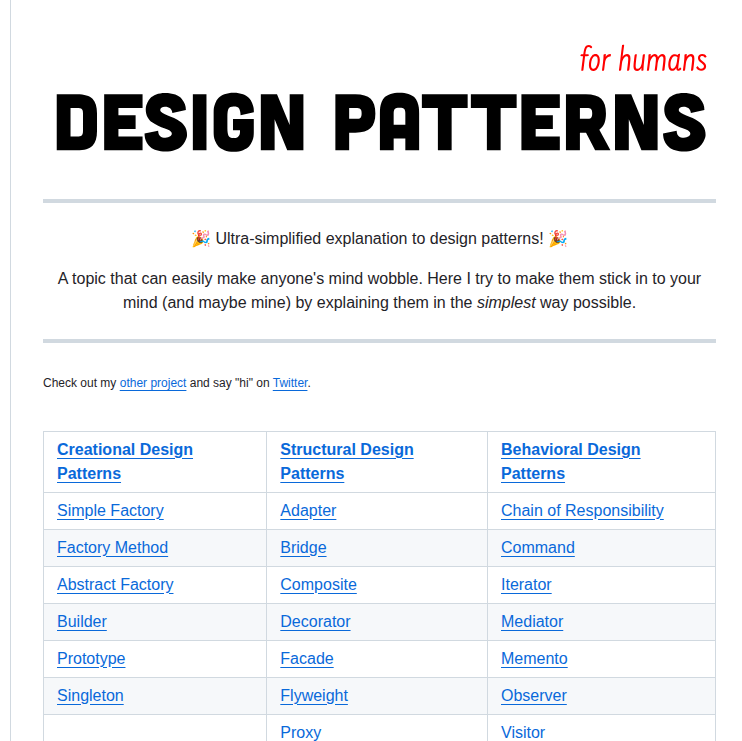 Kamranahmedse Design Patterns For Humans screenshot