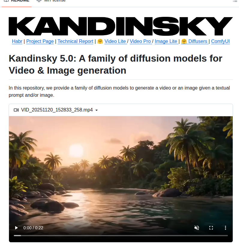 Kandinskylab Kandinsky 5 screenshot