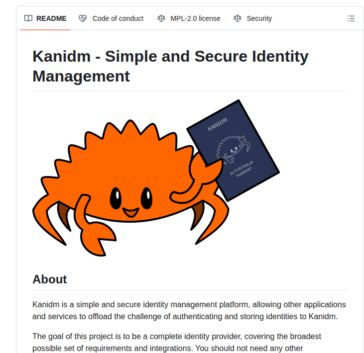 Kanidm Kanidm screenshot