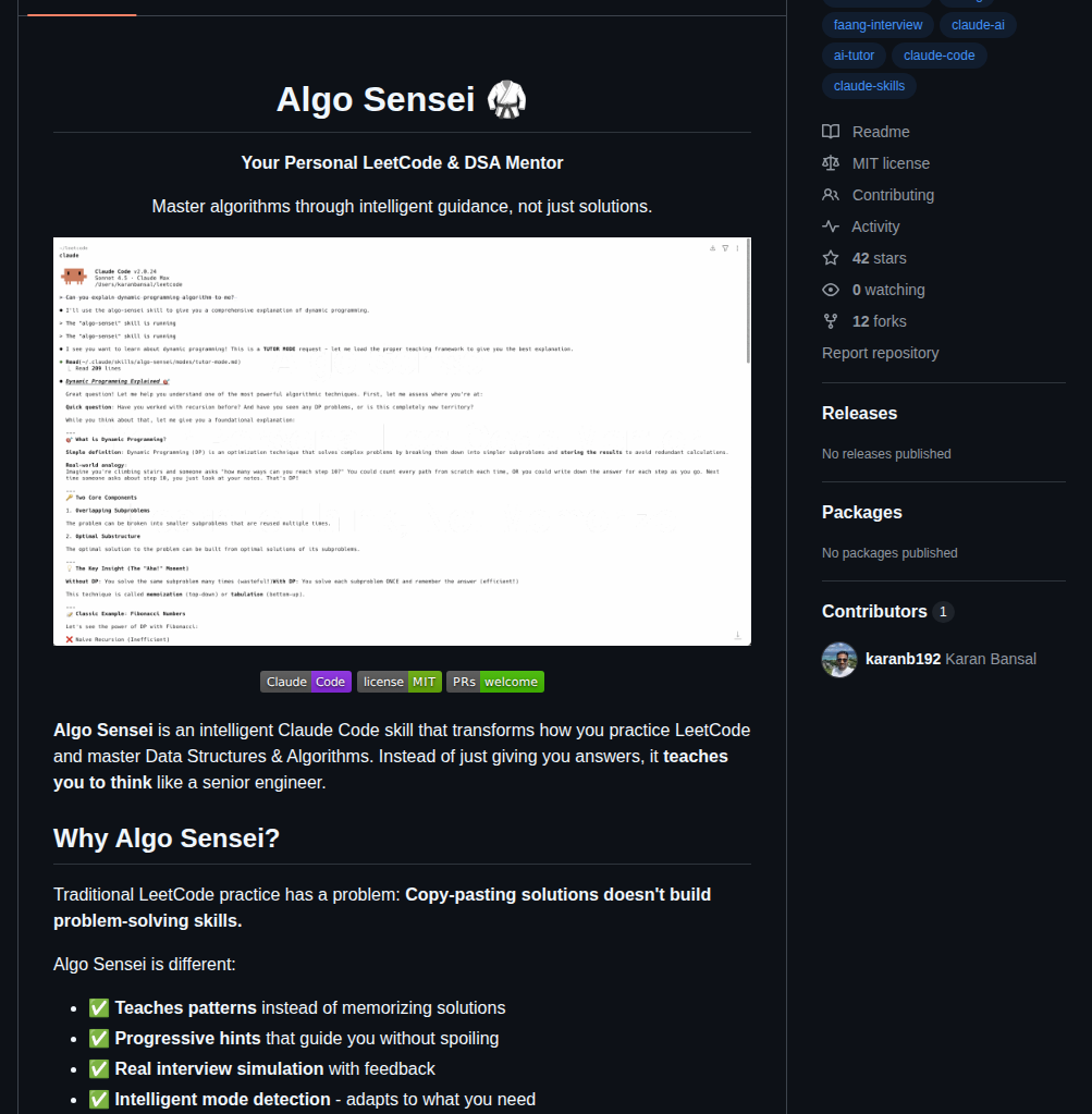 Karanb192 Algo Sensei screenshot