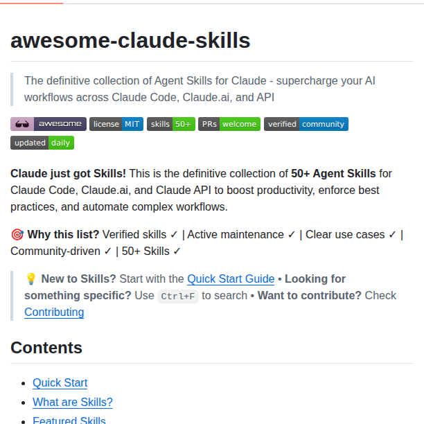 Karanb192 Awesome Claude Skills screenshot