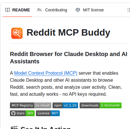 Karanb192 Reddit Mcp Buddy screenshot