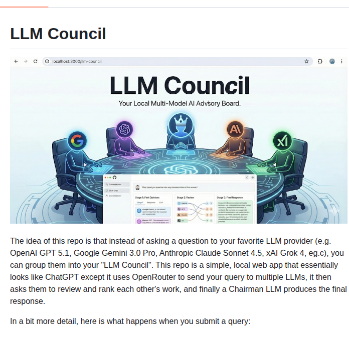 Karpathy Llm Council screenshot