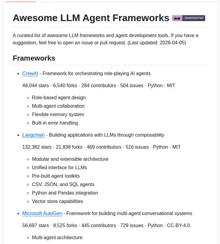 Kaushikb11 Awesome Llm Agents screenshot