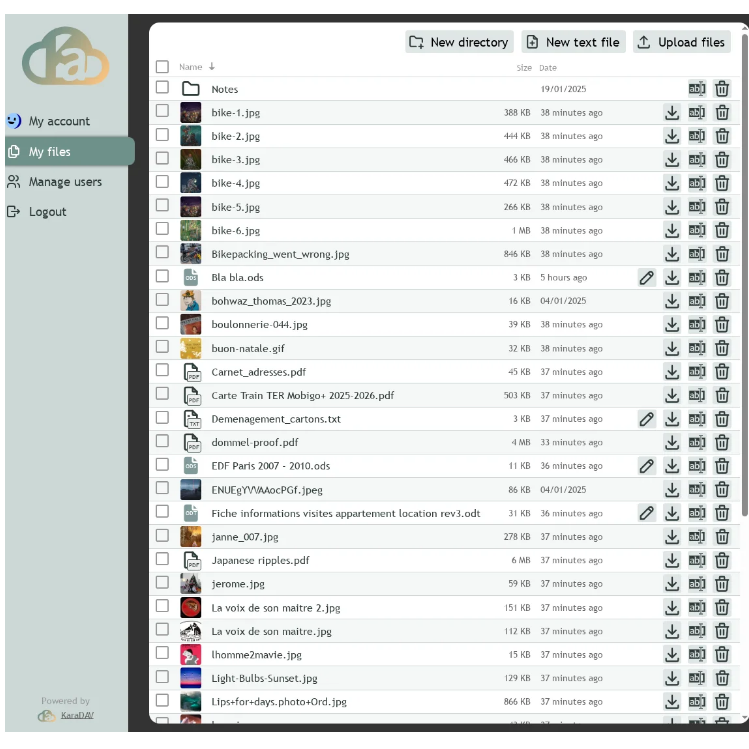 Kd2org Karadav screenshot