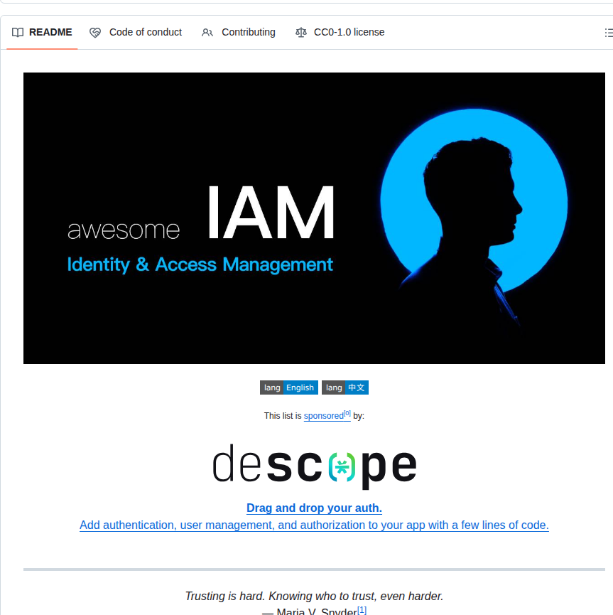 Kdeldycke Awesome Iam screenshot