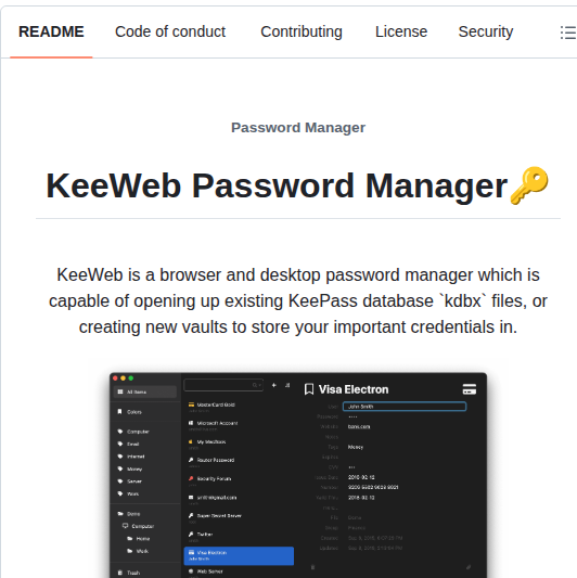 Keeweb Keeweb screenshot