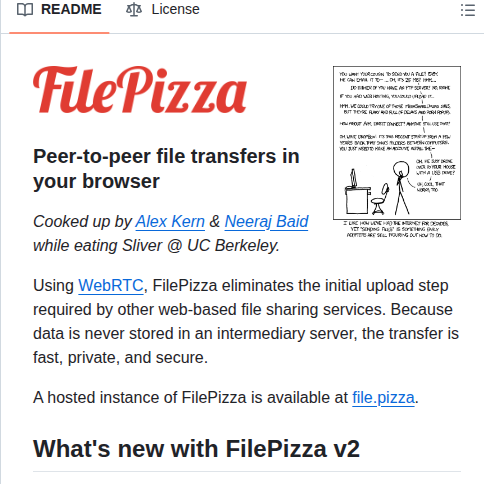 Kern Filepizza screenshot