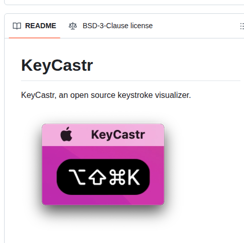 Keycastr Keycastr screenshot