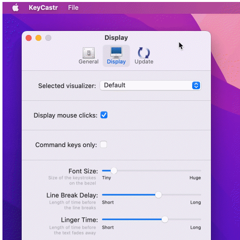 Keycastr Keycastr screenshot