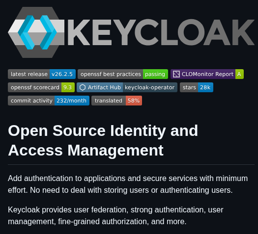 Keycloak Keycloak screenshot