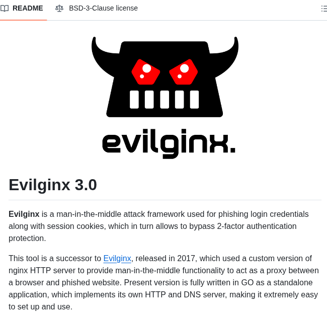 Kgretzky Evilginx2 screenshot