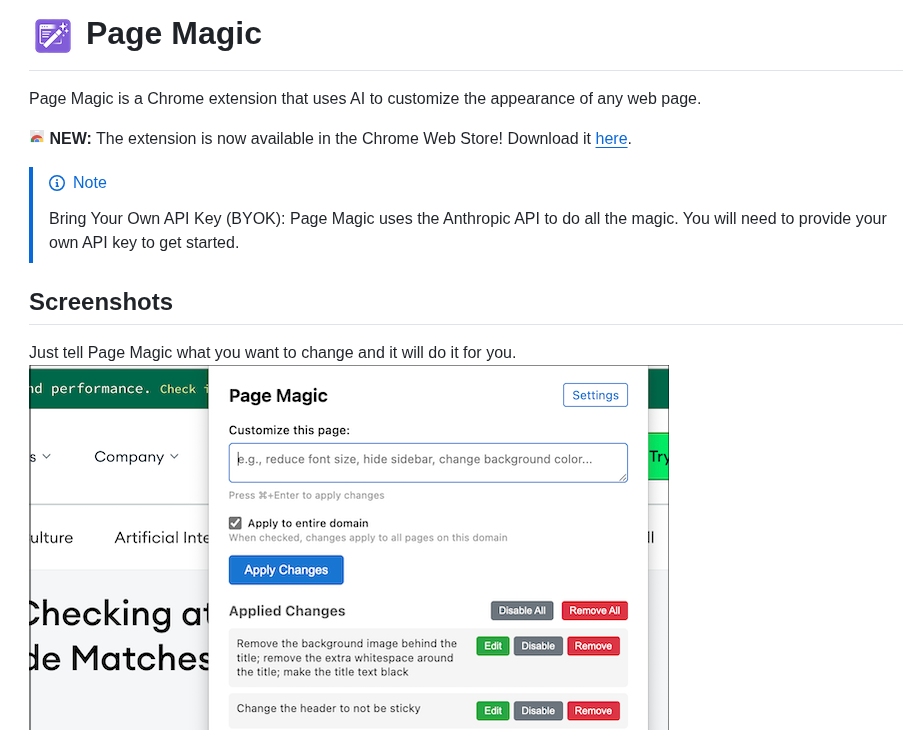 Khaledh Pagemagic screenshot