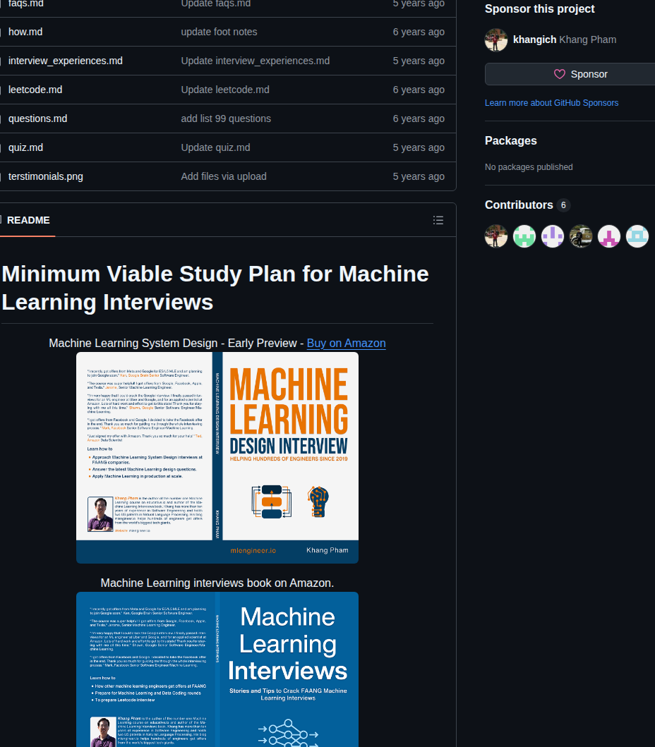 Khangich Machine Learning Interview screenshot