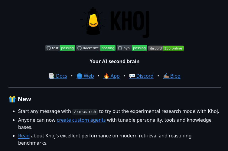 Khoj Ai Khoj screenshot