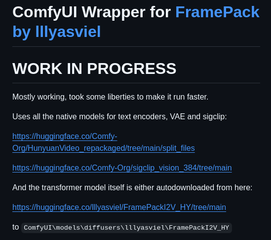 Kijai Comfyui Framepackwrapper screenshot