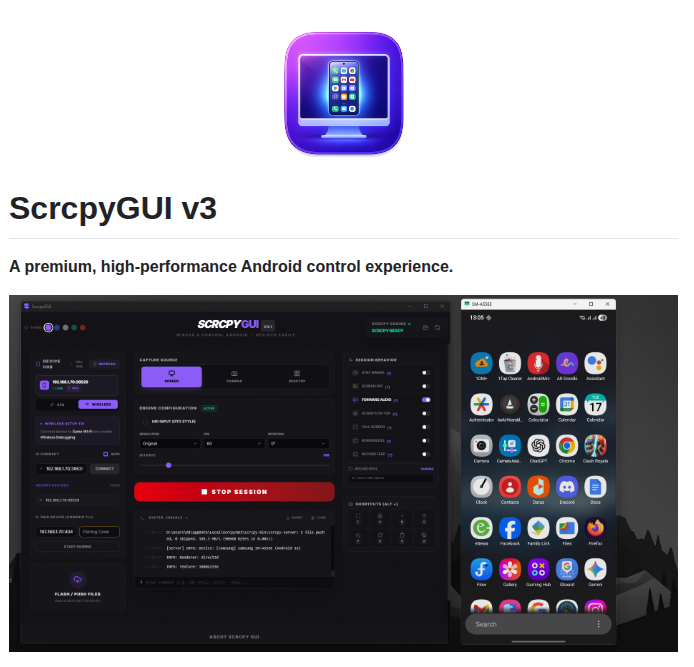 Kil0bit Kb Scrcpy Gui screenshot