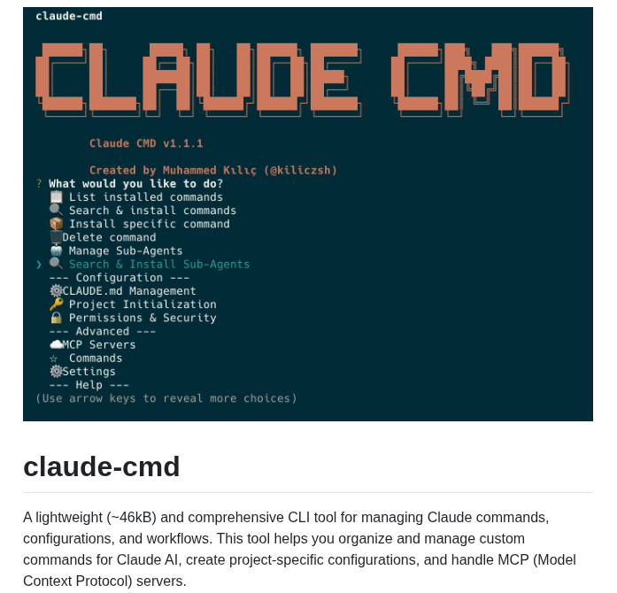Kiliczsh Claude Cmd screenshot