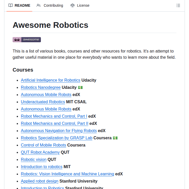 Kiloreux Awesome Robotics screenshot